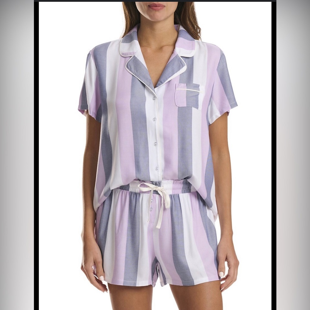 Splendid Striped Pajama Shorts Set